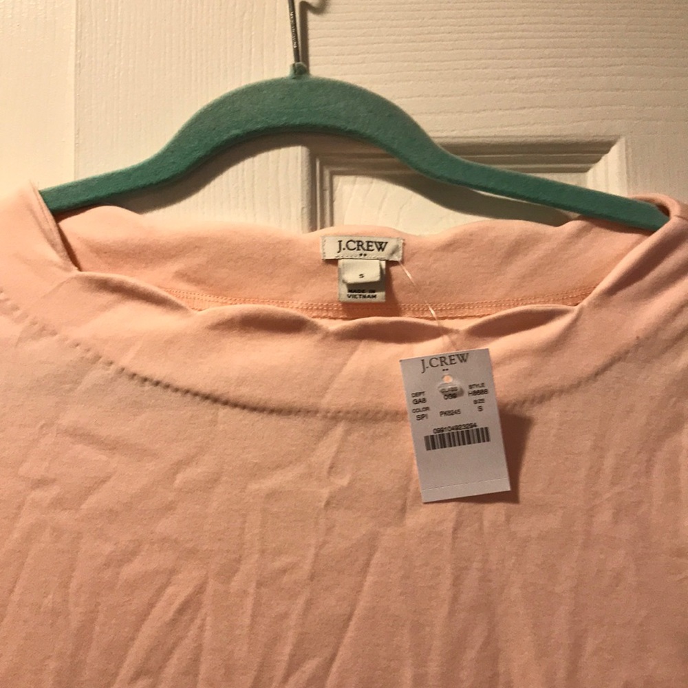Scalloped edge along neckline jcrew top